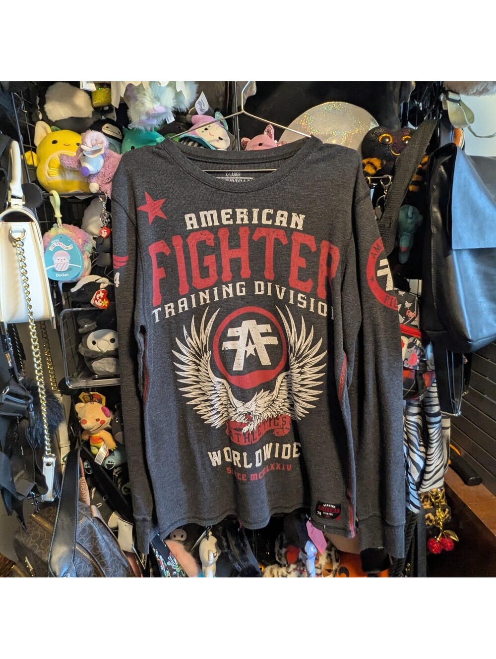 American Fighter Training Division Eagle Graphic Long Sleeve Shirt